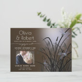 Mocha Glow Verloving Moonlight Dragonfly Kaart (Staand voorkant)