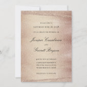 Mocha Gold Rhapsody Wedding Elegant Sparging Gold Kaart (Voorkant)