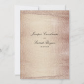 Mocha Gold Rhapsody Wedding Elegant Sparging Gold Kaart (Achterkant)