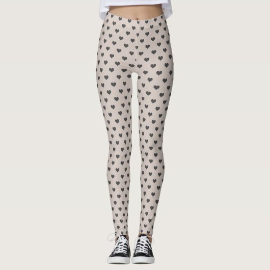 Mocha Heart Leggings voor vrouwen (Voorkant)