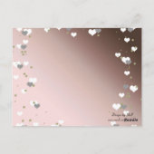 Mocha Hearts Table Seating Kaart (Achterkant)