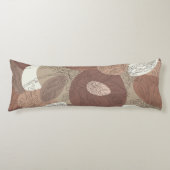 Mocha Hibiscus Botanical Harmony Lichaamskussen (Voorkant)
