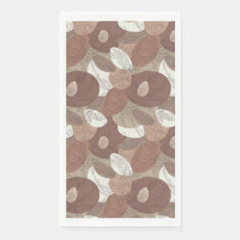 Mocha Hibiscus Botanische Harmonie Gordijn Servet