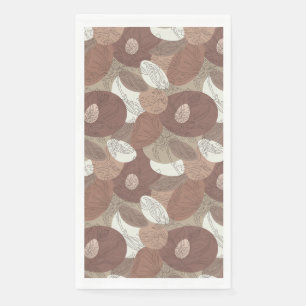 Mocha Hibiscus Botanische Harmonie Gordijn Servet