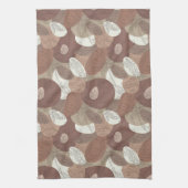 Mocha Hibiscus Botanische Harmonie Gordijn Theedoek (Verticaal)