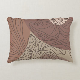 Mocha Hibiscus Botanische Harmonie voor set Accent Kussen