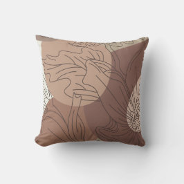 Mocha Hibiscus Botanische Harmonie voor set Kussen