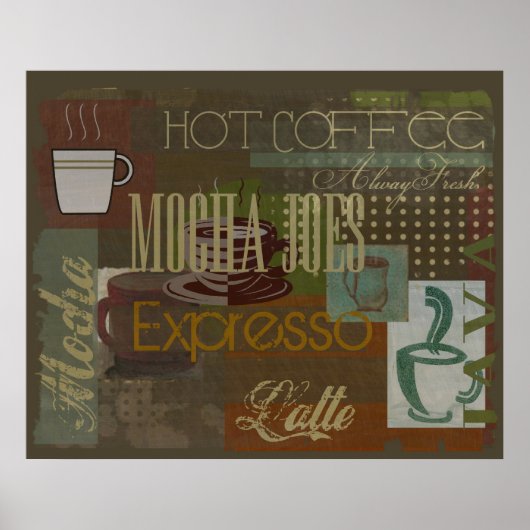 Mocha Joes Cafe Sign Poster (Voorkant)