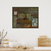 Mocha Joes Cafe Sign Poster (Keuken)