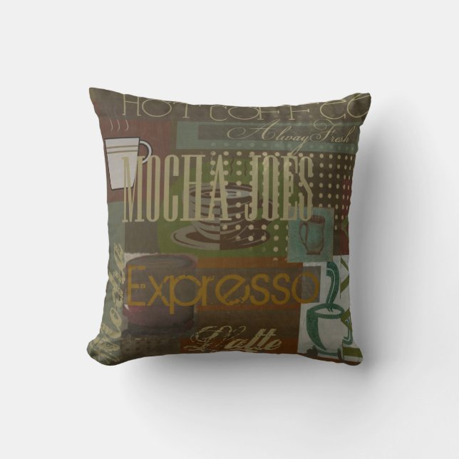 Mocha Joes Coffee Pillow Kussen (Voorkant)