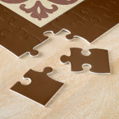 Mocha/Koffee Frosted Cupcake, Lace Background Legpuzzel (Zijkant)