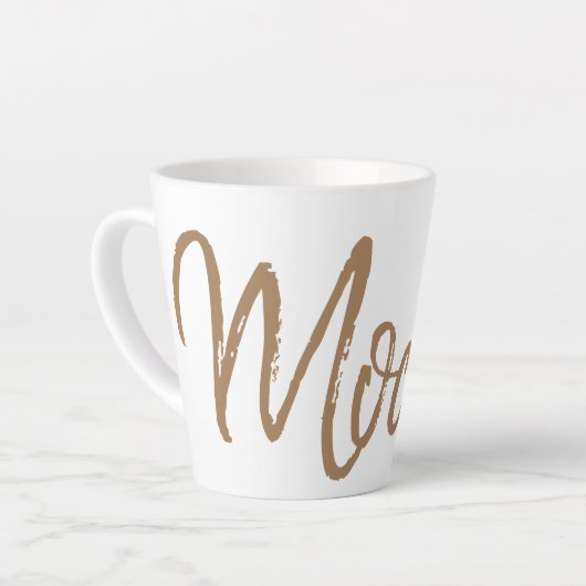 Mocha-koffieliefhebbers espresso latte mok (Linkerhoek)