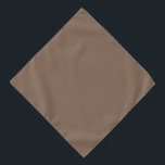 Mocha Latte Brown, aardeneutrale vaste kleur Bandana<br><div class="desc">Blijf geaard in elke omgeving met Mocha Latte,  de perfecte aardse schaduw voor neutrale accenten.</div>