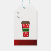 Mocha Latte Holiday Drink Cadeaulabel (Voorkant)