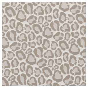 Mocha Leopard Animal Print Stof