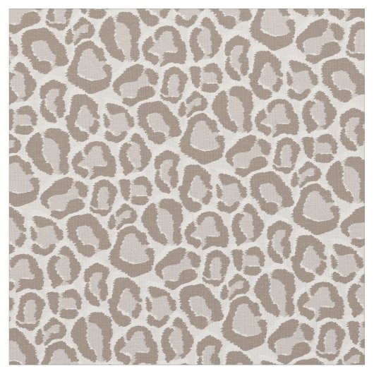 Mocha Leopard Animal Print Stof (Close Up)
