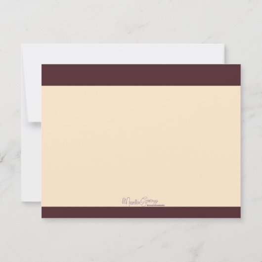 Mocha Life to the Soul Coffee Cup Note Cards Kaart (Achterkant)