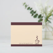 Mocha Life to the Soul Coffee Cup Note Cards Kaart (Staand voorkant)