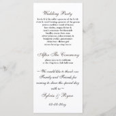 mocha lovebirds Trouwprogramma Programmakaart (Achterkant)