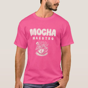 Mocha Maestro Cafeïne Muzikant Koffieliefhebber T-shirt