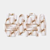 Mocha Marmeren Gable Favor Box Bedankdoosjes (Uitgevouwen)