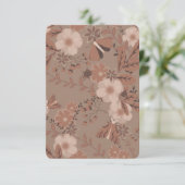 Mocha Meadow Bloom Bedankkaart (Staand voorkant)