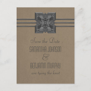 Mocha Medallion Border sparen het Briefkaart van d