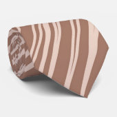Mocha Mousse Abstracte handgetekende doedellijn (2 Stropdas (Opgerold)
