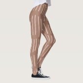 Mocha Mousse Abstracte handgetekende doedellijn (4 Leggings (Rechts)