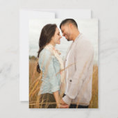 Mocha Mousse Beige Bruine Bloemige Save The Date Kaart (Achterkant)