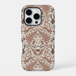 Mocha mousse bos-/bosdieren en planten iPhone 16 pro hoesje