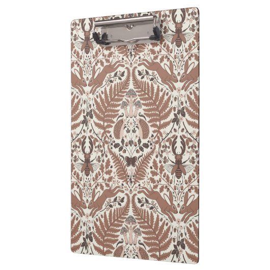 Mocha mousse bos-/bosdieren en planten klembord (Links)