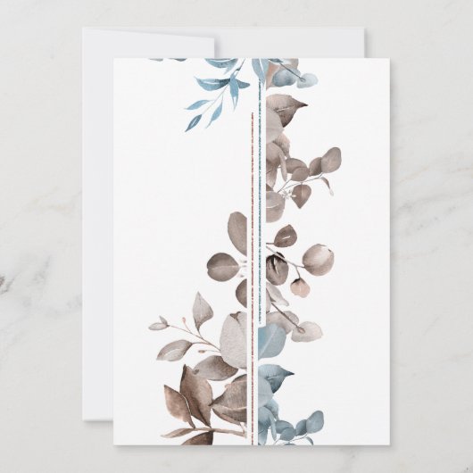 Mocha Mousse Botanical 02 Kaart (Achterkant)