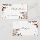 Mocha Mousse Botanical alle details 1 Informatiekaartje (Voorkant / Achterkant)