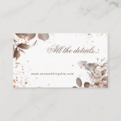 Mocha Mousse Botanical alle details 1 Informatiekaartje (Voorkant)