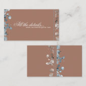 Mocha Mousse Botanical alle details 2 Informatiekaartje (Voorkant / Achterkant)