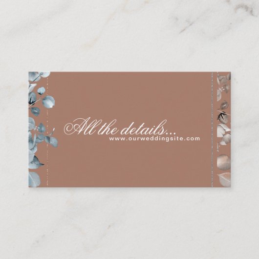 Mocha Mousse Botanical alle details 2 Informatiekaartje (Voorkant)