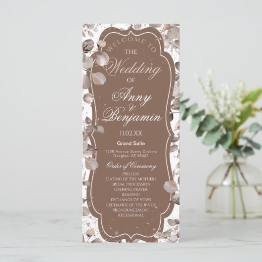 Mocha Mousse Botanisch  (Staand voorkant)