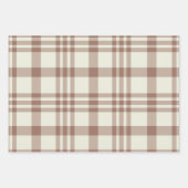Mocha Mousse Brown Plaid Tartan Pattern Inpakpapier Vel (Voorkant 2)