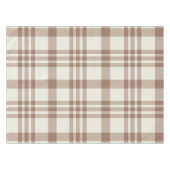Mocha Mousse Brown Plaid Tartan Pattern Tafelkleed (Voorkant (Horizontaal))