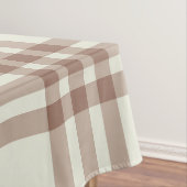 Mocha Mousse Brown Plaid Tartan Pattern Tafelkleed (Voorbeeld)