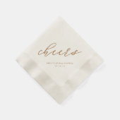 Mocha Mousse Bruiloftsfeest Servetten (Hoek)