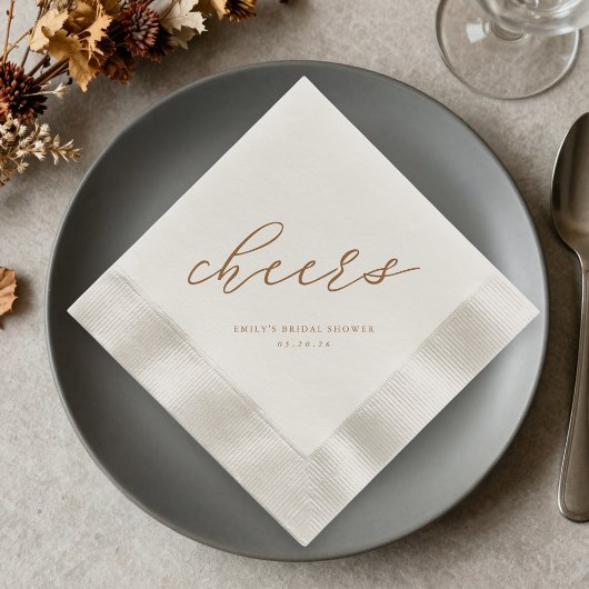 Mocha Mousse Bruiloftsfeest Servetten