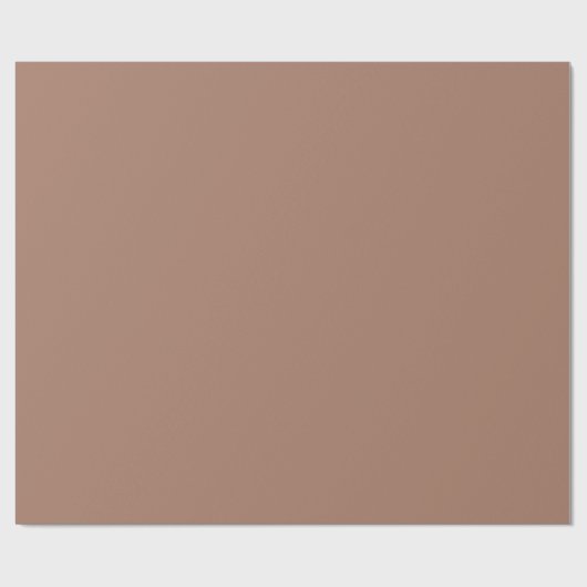 Mocha Mousse Bruine Effen Kleur Cadeaupapier (Vlak)