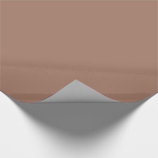 Mocha Mousse Bruine Effen Kleur Cadeaupapier (Hoek)
