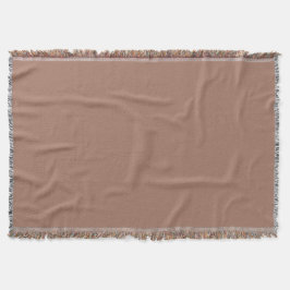 Mocha Mousse Bruine Effen Kleur Deken