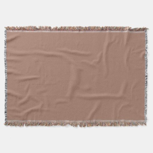 Mocha Mousse Bruine Effen Kleur Deken (Voorkant)