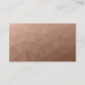 Mocha Mousse Bruine geometrische mesh QR-code Mono Visitekaartje (Achterkant)