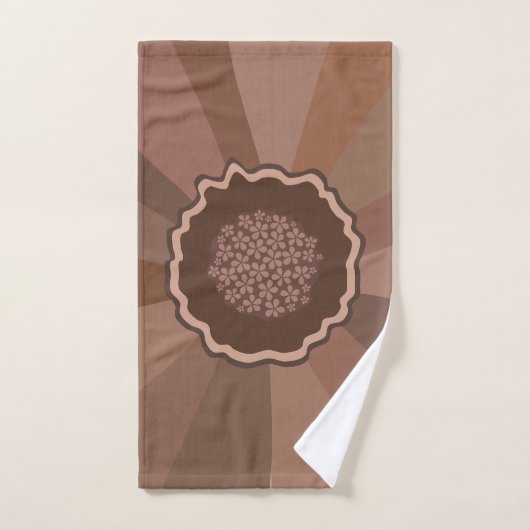 Mocha Mousse Daisy Floral Bad Handdoek (Handdoek)
