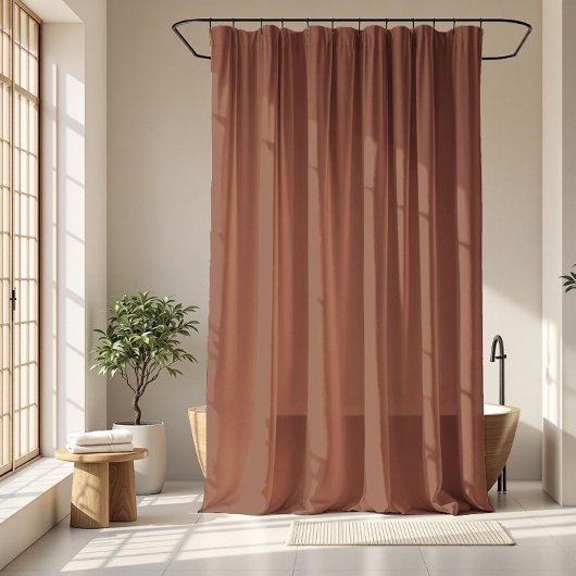 Mocha Mousse effen kleur licht chocoladebruin Douchegordijn